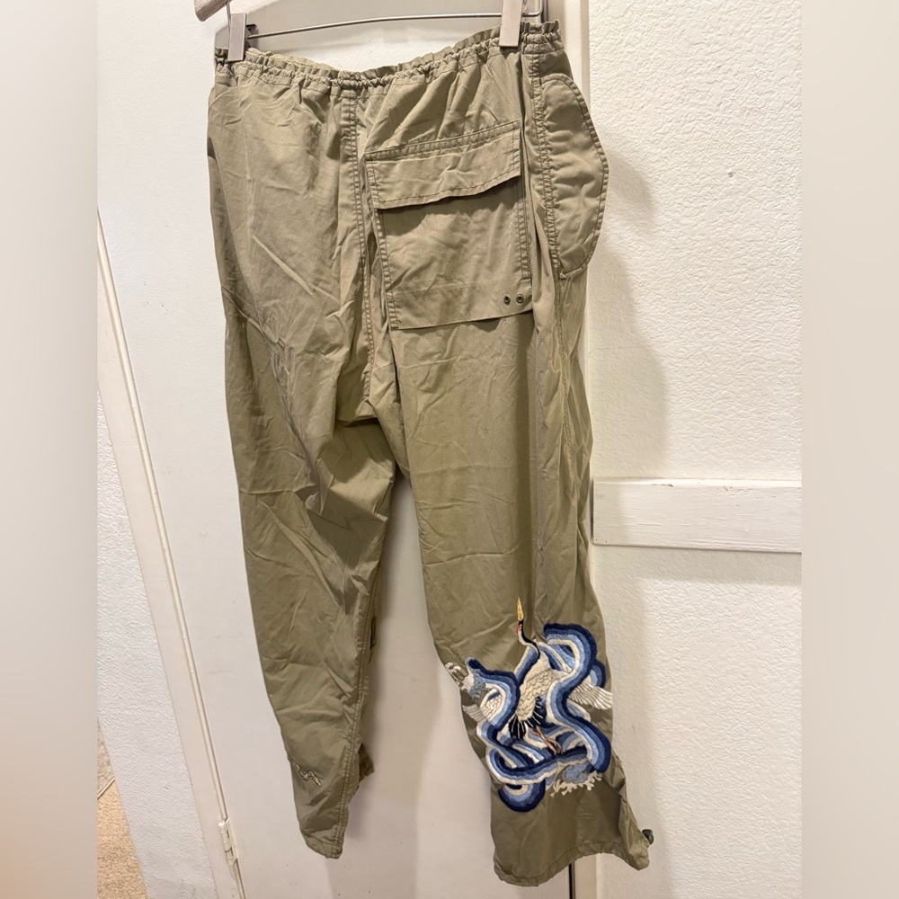 Maharishi Black Original Snopants with bird Embroidery large